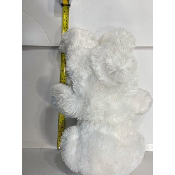 KELLYTOY 14" Plush Bear White Pink Heart Ribbon Cuddly Stuffed Animal Toy NEW - Picture 14 of 15